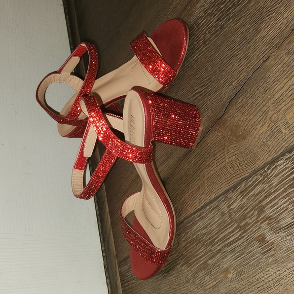 Red Rhinestone Heels - Picture 2 of 3